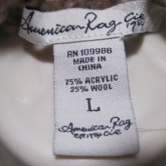 American Rag CIE Peach Blush Pasadena Boho Knit Carpet Sweater Vest Size Large - Picture 8 of 8